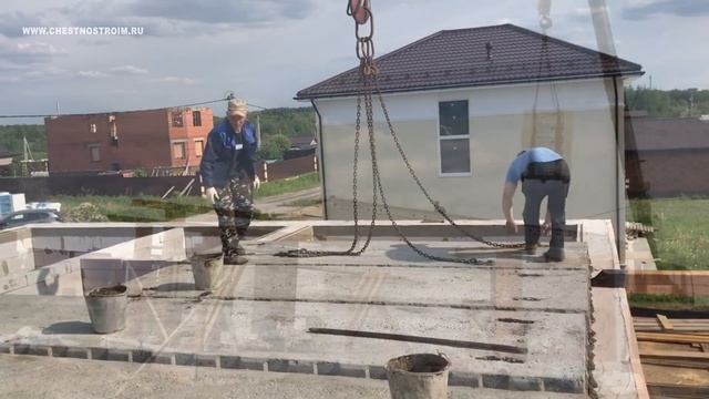 Красивый и практичный коттедж из газосиликатного блока. смотреть онлайн