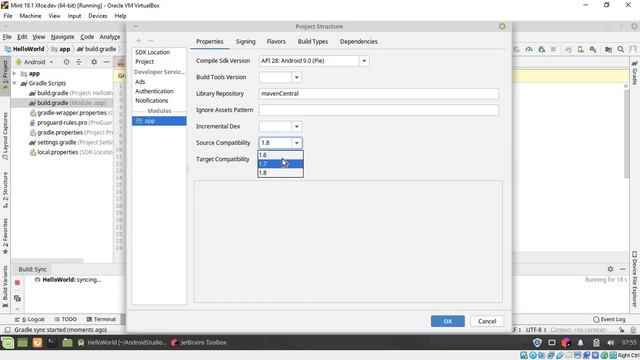 The video show how to set Java version on Studio смотреть онлайн