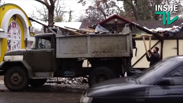 Демонтаж цветочного рынка в Николаеве