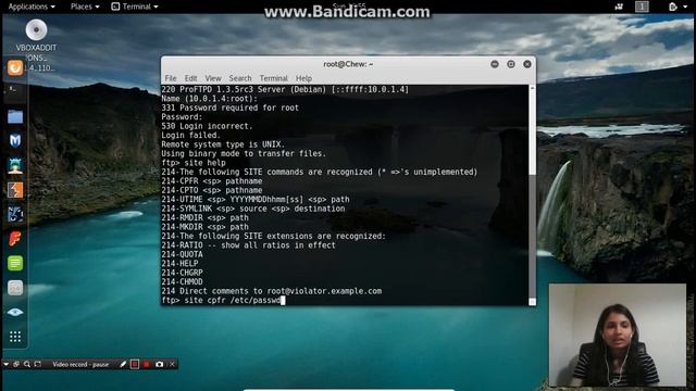 ProFTPd Vulnerability exploitation смотреть онлайн