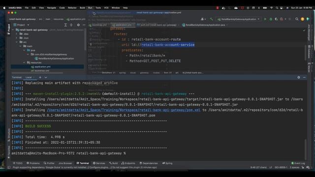 How to implement Spring Cloud API Gateway :-Micro service with Spring Boot Ep 07 смотреть онлайн