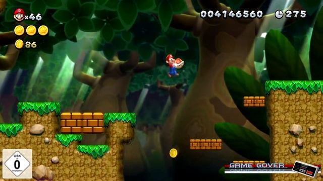 New Super Mario Bros. U Deluxe - Bridge Over Poisoned Water - Gameplay Walkthrough (Nintendo Switch смотреть онлайн