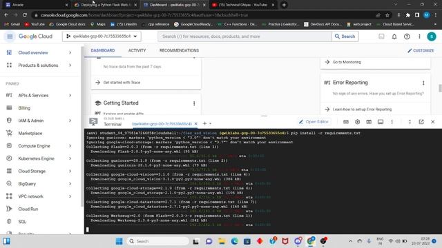 Deploying a Python Flask Web Application to App Engine Flexible || Qwiklabs Arcade Solution смотреть онлайн