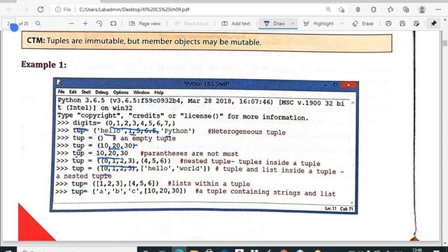 Python Tuple || Part-1||Computer Science смотреть онлайн