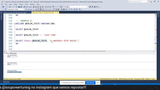 [T-SQL] Funções que trabalham com NULL no SQL Server смотреть онлайн