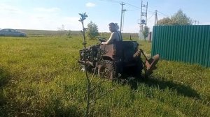 Самодельный минитрактор. Двигатель «ОКА», КПП «Ока» и «ГАЗ-52»