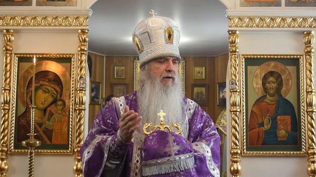 Проповедь Преосвященного Мефодия «Освящение храма - радость» смотреть онлайн
