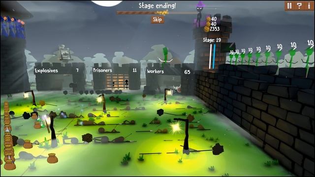 Unstoppable FIRE WIZARD Defends our Wall in Stick War Castle Defense! смотреть онлайн