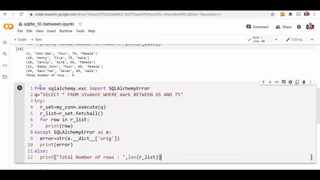 SELECT Query to get records using BETWEEN to get a range of records смотреть онлайн