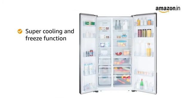 AmazonBasics 690 L Frost Free Side-by-Side Refrigerator Unboxing & Review смотреть онлайн