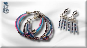 Браслет своими руками, трёхрядный на  ювелирном тросике, мастер класс.