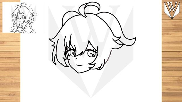 How to draw Ganyu Genshin Impact Step by step, Drawing Tutorial Trick Easy For Kids смотреть онлайн