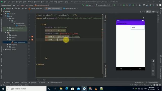 Bottom Navigation Bar Android Studio (Java) | Bubble Tab Bar, Chip Navigation Bar - Anni Codez смотреть онлайн
