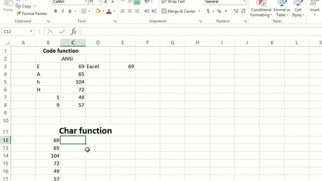 Excel Char Function In Excel Hindi Urdu Lesson 26 смотреть онлайн
