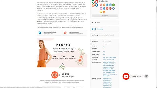 Zadora - Clean Minimal WooCommerce WordPress Theme смотреть онлайн