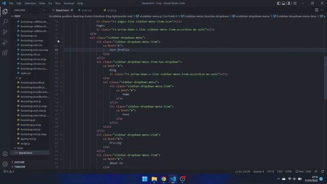 Foxy Bootstrap Admin Dashboard - Sidebar смотреть онлайн