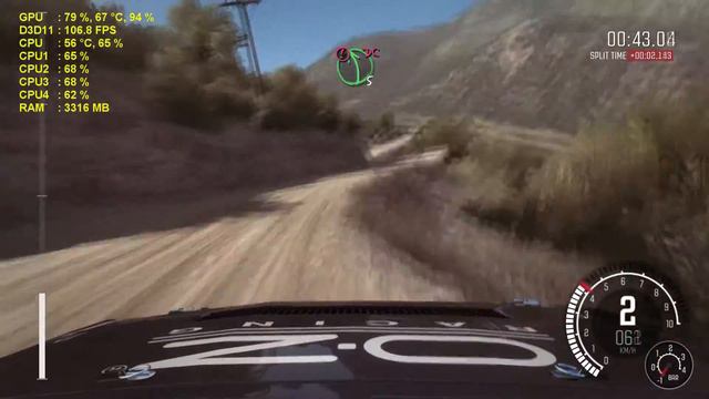 Dirt Rally ULTRA i5 2500K MSI GTX 970 16GB RAM смотреть онлайн