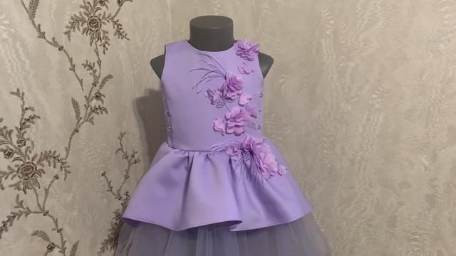 КАК СШИТЬ Очень красивое ДЕТСКОЕ ПЛАТЬЕ с юбкой из фатина 3 урок | Бесплатный мастер-класс смотреть онлайн