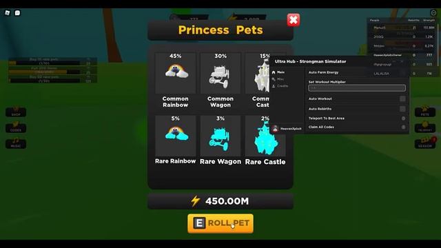 Roblox Strongman Simulator OP Script/Hack BEST GUI смотреть онлайн