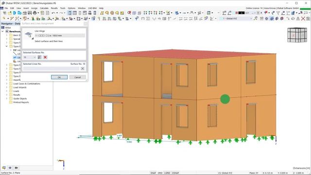 KB 001771 | Соединения плиты со стеной в RFEM 6 смотреть онлайн