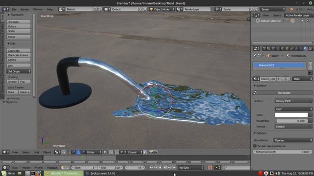 Blender Eevee - Rendering Fluid Simulation in Real-Time смотреть онлайн