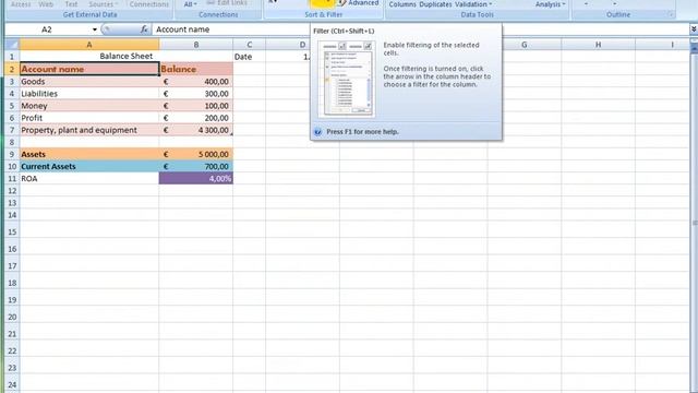 Filter Data | Excel 2007 смотреть онлайн