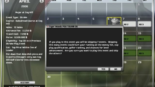 Tiger Woods PGA Tour 06 7 New Courses Hole 1    EA 2005