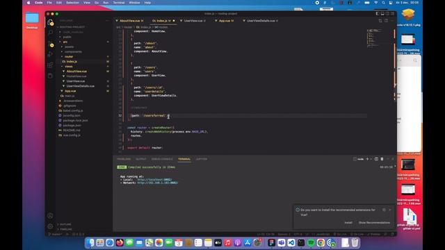 Vue.js - Route - Redirects och 404 page not found - (25) смотреть онлайн