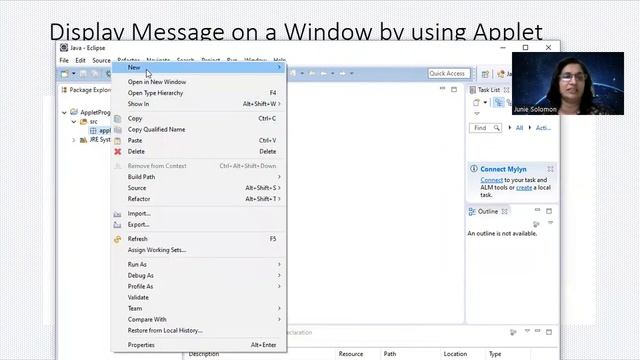Applet Program | Display Message on a Window by using Applet | TechQ смотреть онлайн
