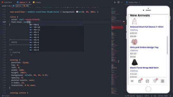 Modern eCommerce website with HTML CSS JS
