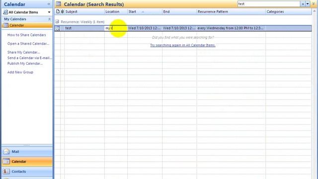 Outlook 2007 Calendar Search and edit смотреть онлайн