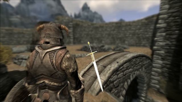 Skyrim Mod Showcase - King Sword, Wooden Longbow Replacer смотреть онлайн