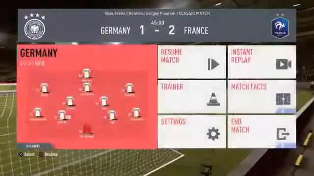 FIFA 20 Germany VS France смотреть онлайн