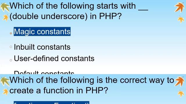 PHP Interview Questions & Answers | php tutorial | php mcqs смотреть онлайн