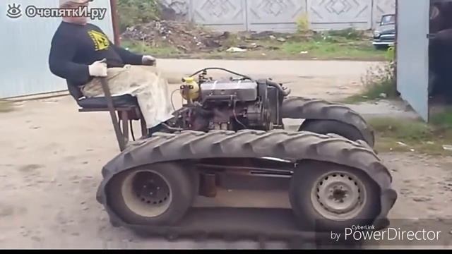 Саморобний гусенечний трактор ?? смотреть онлайн