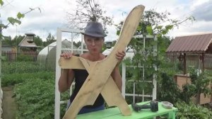 Как я шаблон для садовой скамейки делала