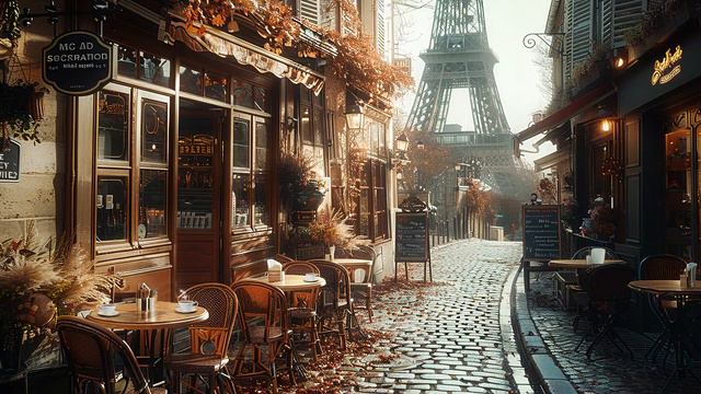 Positive Bossa Nova Jazz Music For Good Mood Start The Day ☕ Vintage Paris Coffee Shop Ambience