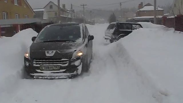 Проходимость пежо 3008 , снег 1 ! смотреть онлайн