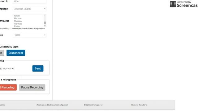 Lexifone Websocket Demo Application смотреть онлайн