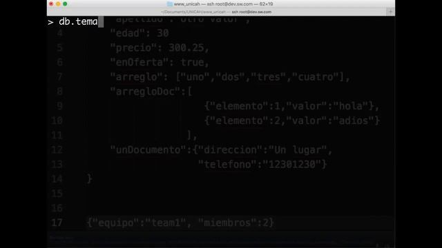 SW 11 MongoDB Crear DB Colecciones y documentos JSON смотреть онлайн