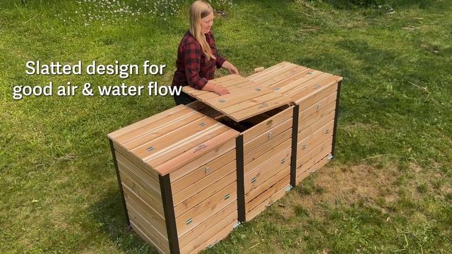 Cedar Three Bin Composter смотреть онлайн