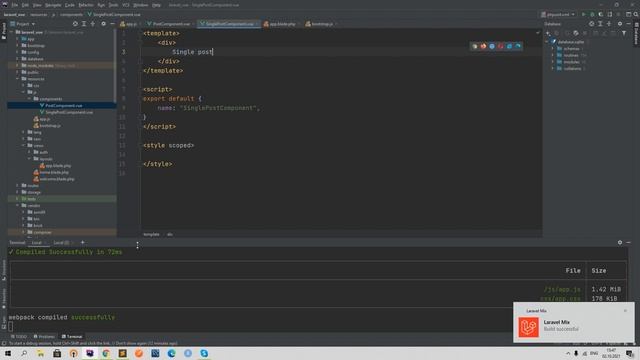 Javascript и Vuejs для Laravel 8. import компонента в компонент. Вложенная структура компонентов Vu смотреть онлайн