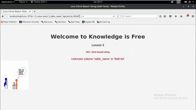 Website Hacking: Error Based String Sql Injection - Lab 3 смотреть онлайн