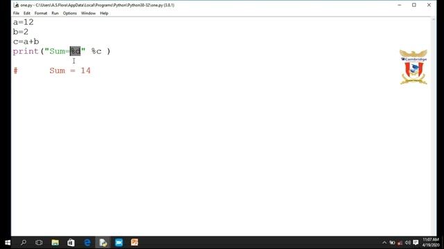 Grade-11 l Computer Science l Input and Output in Python - Part-2 l Output formatting смотреть онлайн