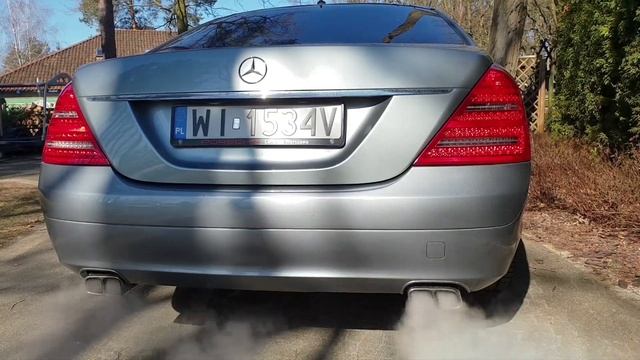Exhaust Sound Cold Start V12 Biturbo Stock Mercedes W221 S600 M275