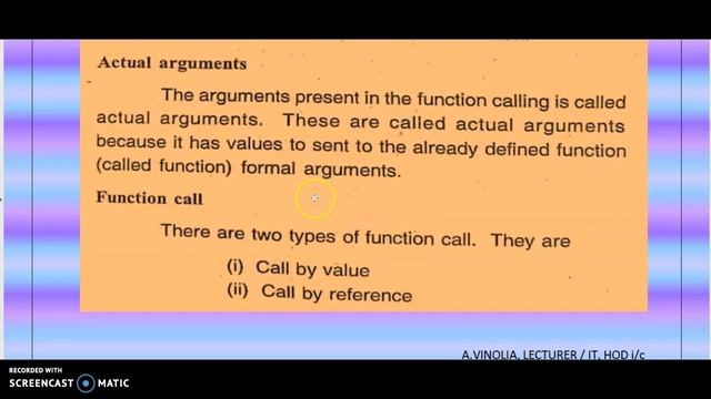 FORMAL AND ACTUAL ARGUMENTS IN C LANGUAGE смотреть онлайн