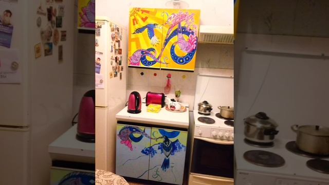 HAND MADE. ВТОРАЯ ЖИЗНЬ СТАРОЙ МЕБЕЛИ. РОСПИСЬ АКРИЛОВЫМИ КРАСКАМИ. DIY. РЕСТАВРАЦИЯ. смотреть онлайн