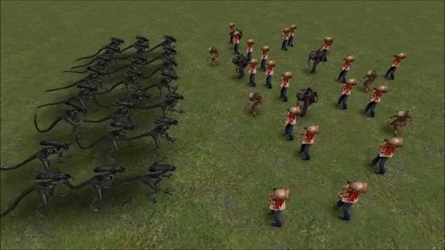 GMOD FIGHTS: ALIENS XENOMORPH TAKEOVER: NPC WARS смотреть онлайн