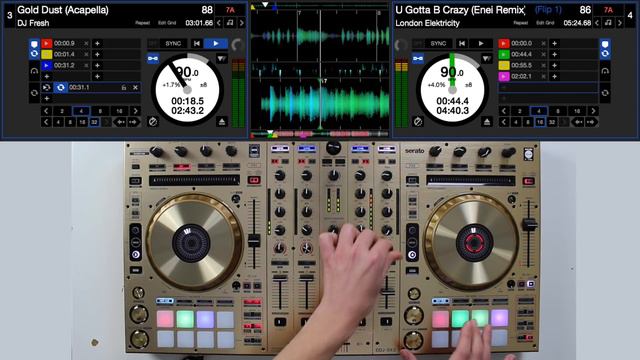 Pioneer DDJ SX2 Mix - Gold Wordplay Routine смотреть онлайн