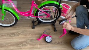 Как собрать детский велосипед из коробки STELS Jolly 18". Пошаговая видео - инструкция